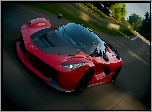 Gra, Forza Horizon 4, Ferrari, Czerwone, Przód