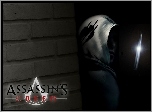 Assassins Creed, postać, sztylet, światło