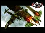 Axis And Allies, samolot, dym