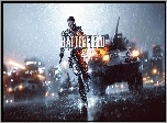 Battlefield 4, Żołnierz, Pojazdy, Deszcz, Broń