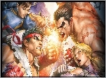 Ryu, Chun-Li, Nina Williams, Kazuya Mishima