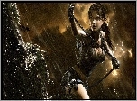 Lara Croft, Tomb Raider, Deszcz, Skały
