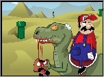 Mario, Dinozaur, Krew