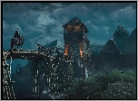 Wiedźmin 3 Dziki Gon, Most, Drewniana, Baszta, Geralt z Rivii, Koń
