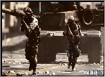 Gra, Battlefield 4, Żołnierze, Karabiny, Czołg