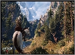 Gra, Wiedźmin 3: Dziki Gon - The Witcher 3: Wild Hunt, Koń, Lasy, Jeleń, Twierdza, Szczyty