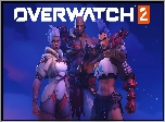 Overwatch 2, Postacie, Kobiety, Sojourn, Junker Queen, Mężczyzna, Doomfist, Plakat