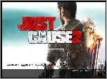 plecy, ogień, Just Cause 2