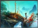 Wojownicy, Skały, Kamienny, Most, Jade Dynasty, Gra