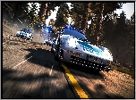 Gra, Need for Speed Hot Pursuit Remastered, Samochody, Helikopter, Polcja, Pościg, Droga, Drzewa
