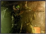 Splinter Cell, mężczyzna, nóż, broń, deszcz