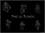 The Witcher, szkic, wojownik, miecz