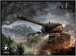 World Of Tanks, Czołg, Ogień, Drzewo