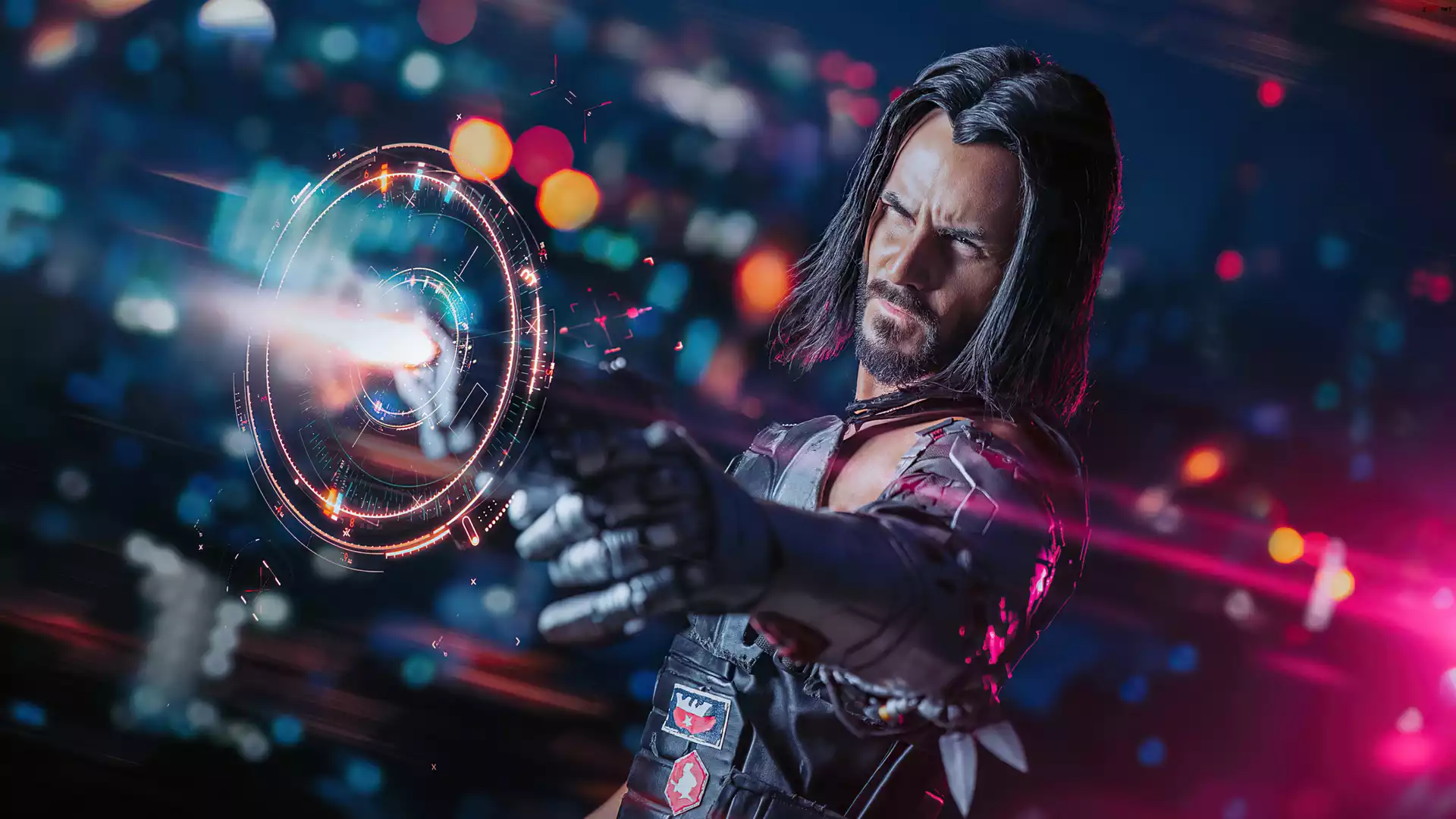 Gra, Cyberpunk 2077, Postać, Johnny Silverhand, Keanu Reeves, Aktor