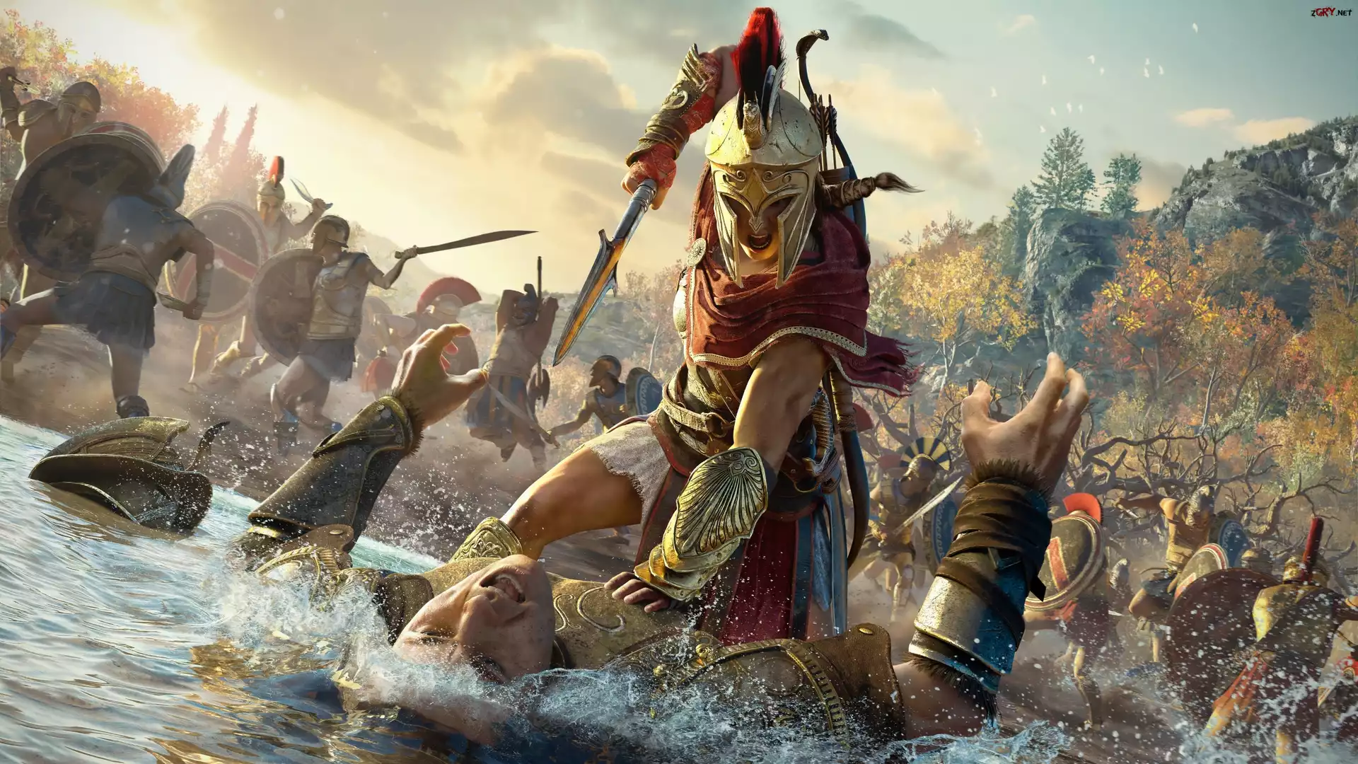 Gra, Assassins Creed Odyssey, Walka, Postać, Kasandra