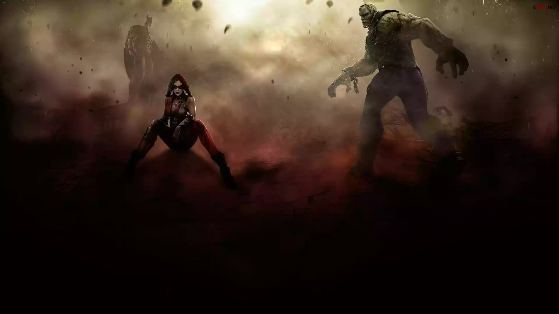 Injustice Gods Among Us, Harley Quin, Solomon Grundy, Batman