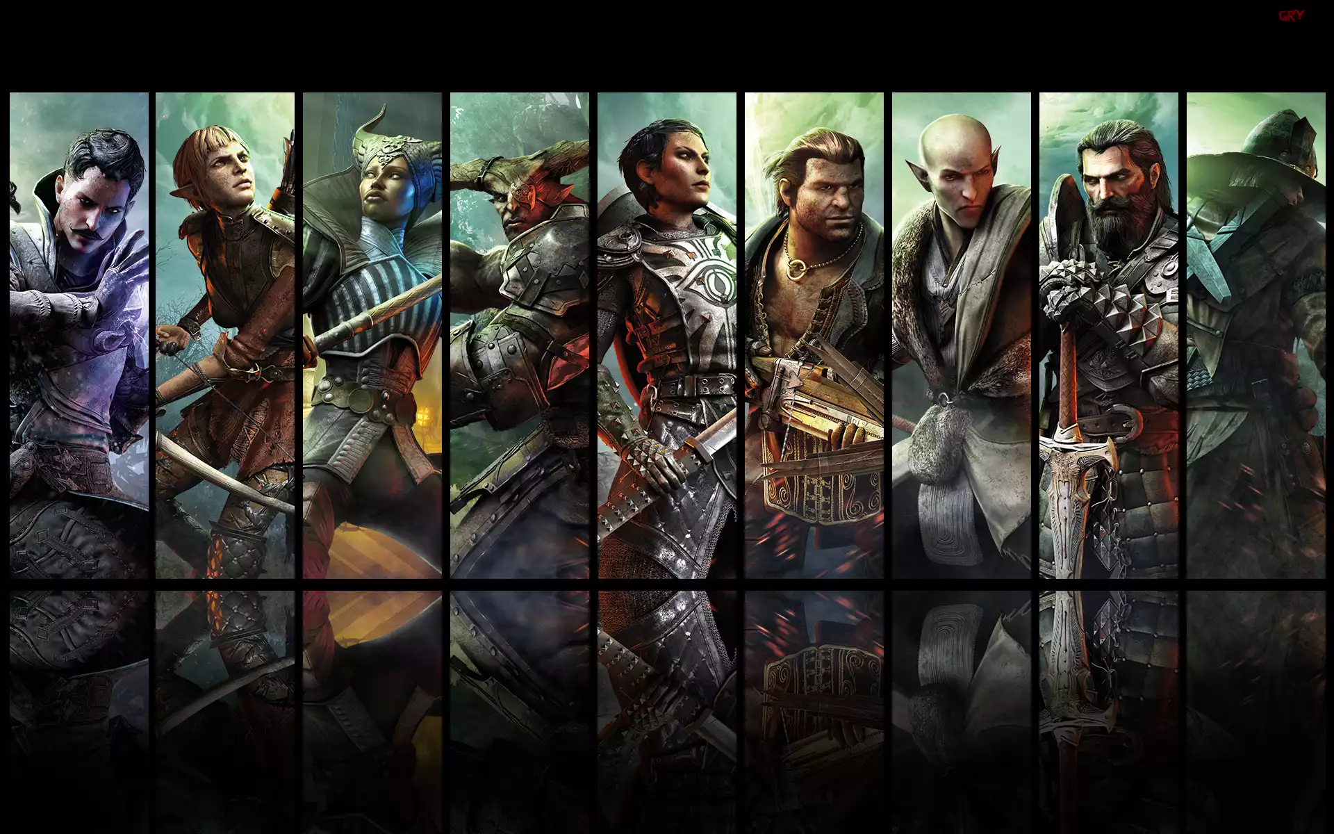 Gra, Dragon Age: Inkwizycja, Dragon Age Inquisition, Postacie, Dorian, Sera, Vivienne, Żelazny Byk, Kasandra Pentaghast, Varric Tethras, Solas, Blackwall, Cole