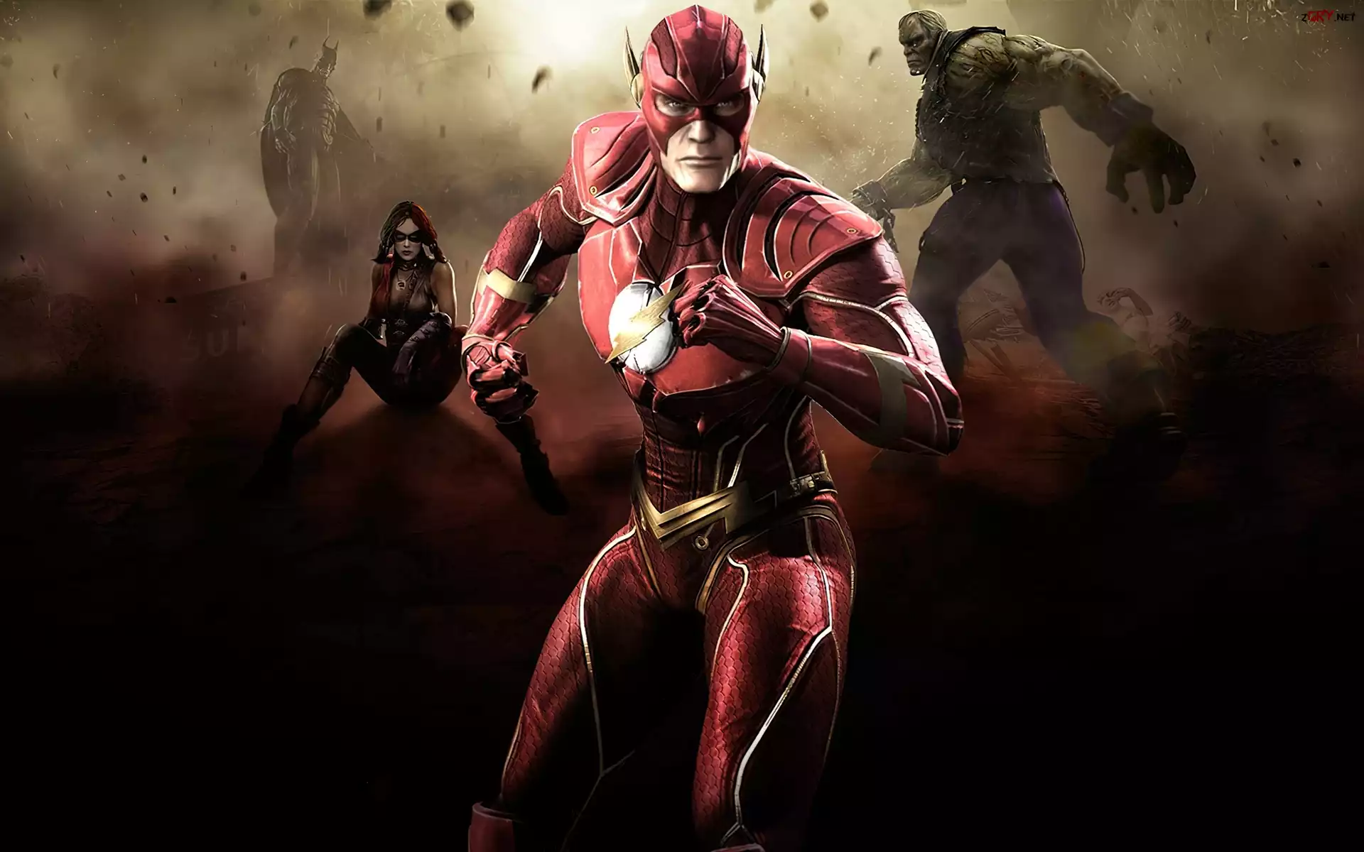 Flash, Harley Quin, Solomon Grundy