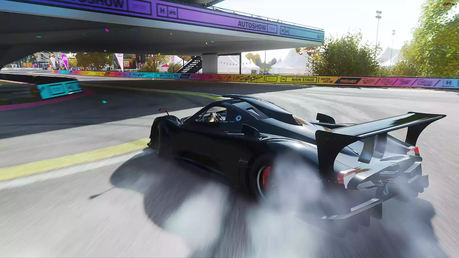 Gra, Forza Horizon 4, Formuła 1, Samochód, Tor, Dym, Wyścig