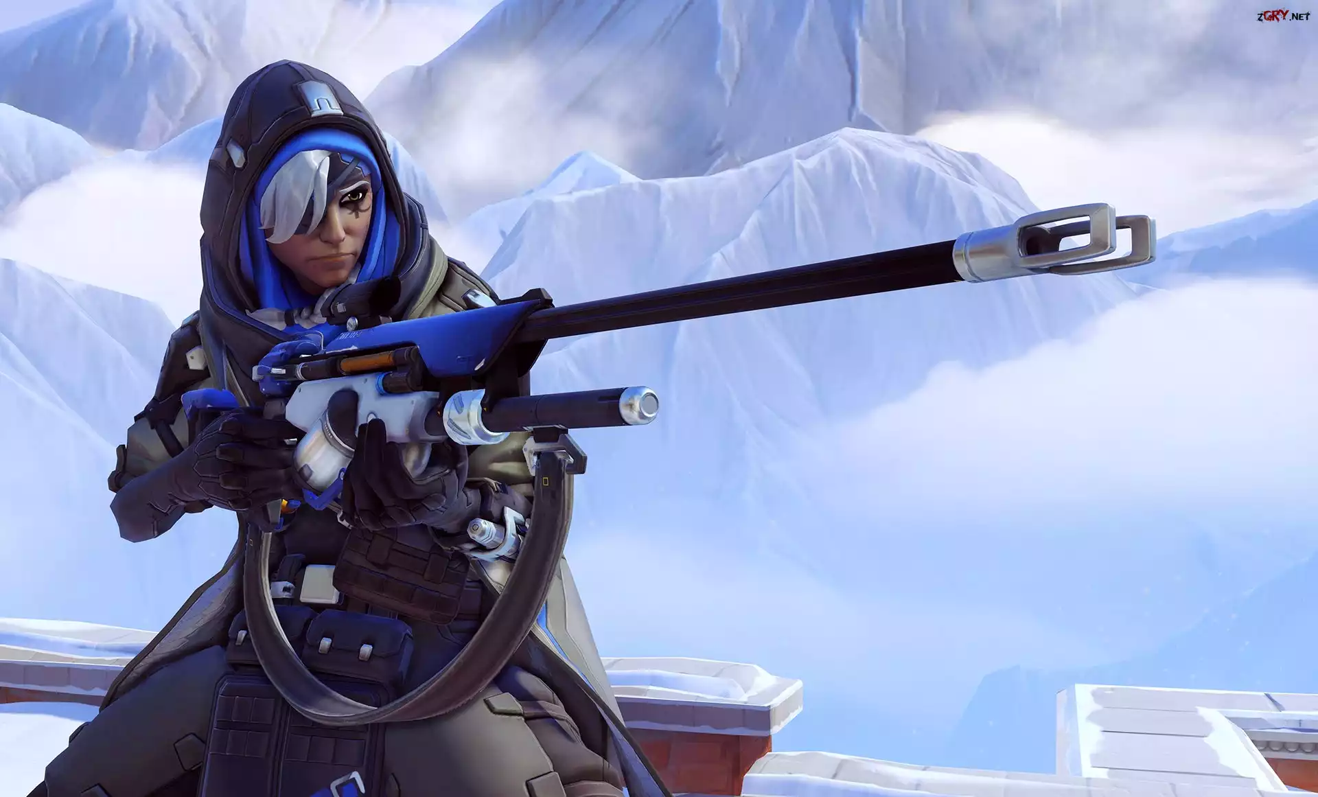 Gra, Overwatch, Waleczna, Kobieta, Ana