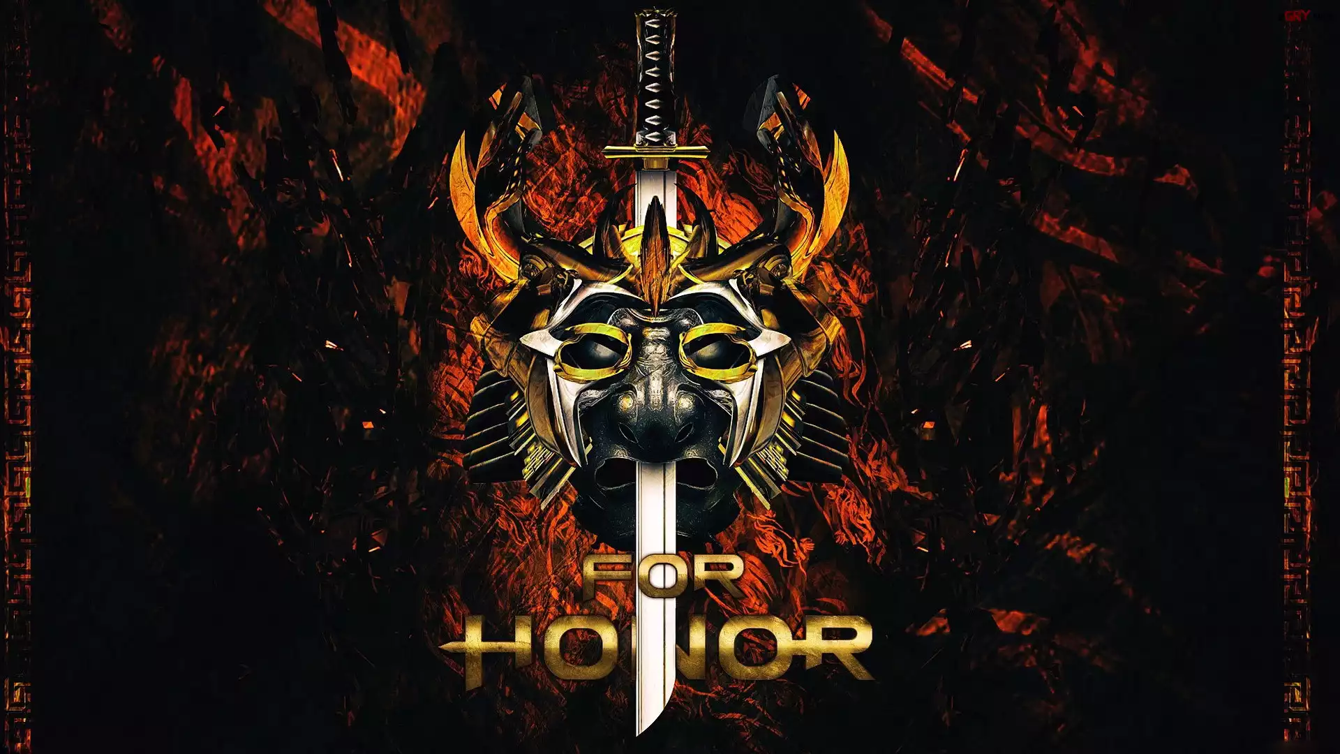 Gra, For Honor, Maska, Ogień