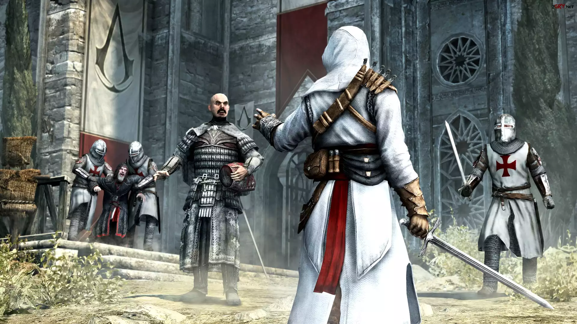 Gra, Assassins Creed Revelations, Postać, Altair ibn La-Ahad, Pojmanie, Al Mualim, Templariusze