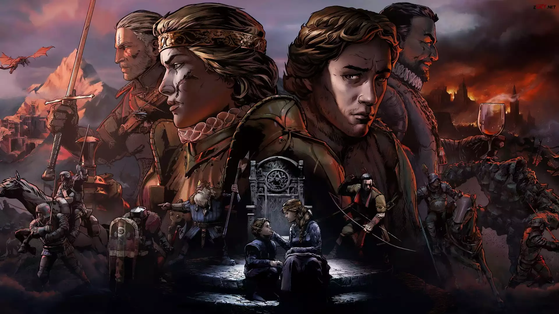 Gra, Wojna Krwi Wiedźmińskie opowieści, Thronebreaker The Witcher Tales, Postacie, Geralt z Rivii, Meve z Lyrii