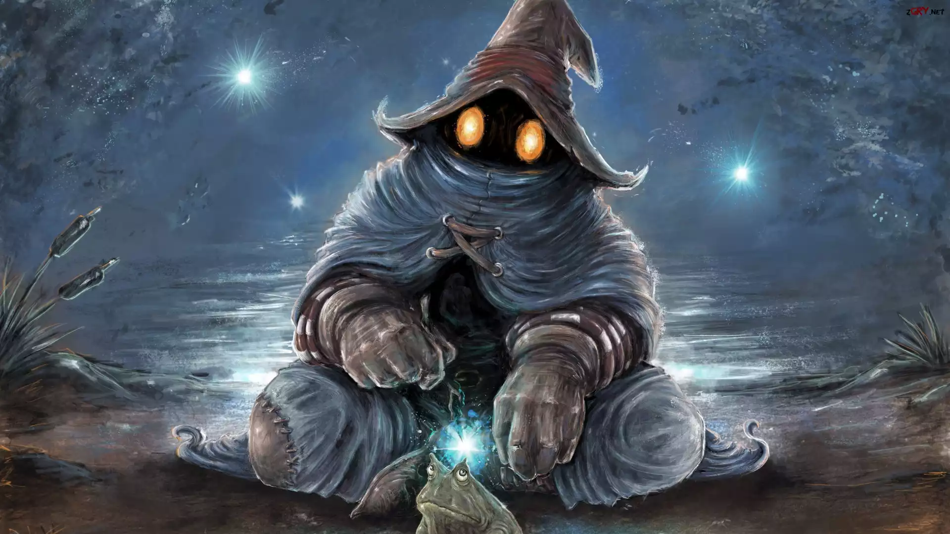 Żaba, Czarny Mag, Black Mage, Gra, Final Fantasy, Grafika