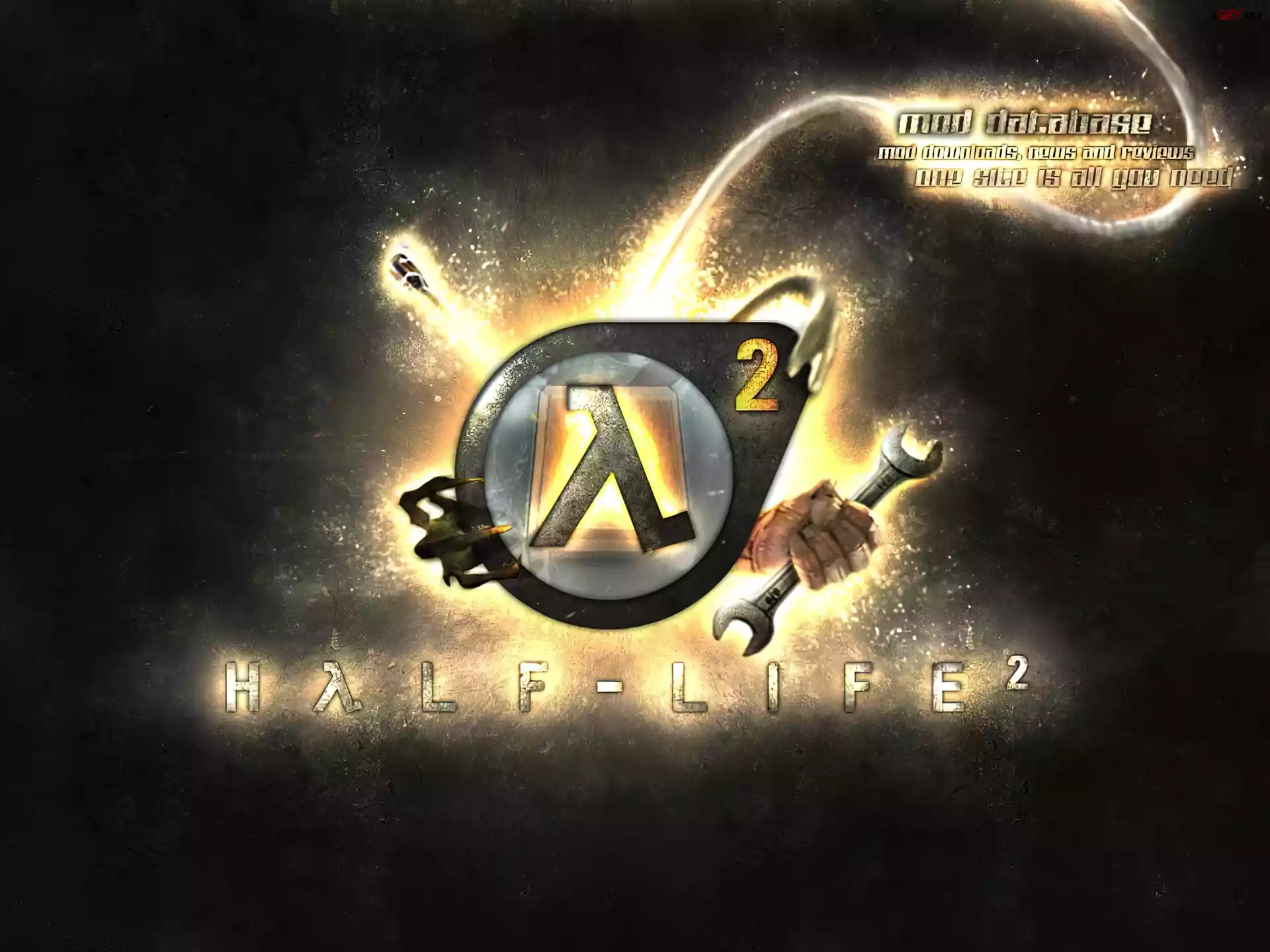 Half Life 2, klucz, ręka, logo
