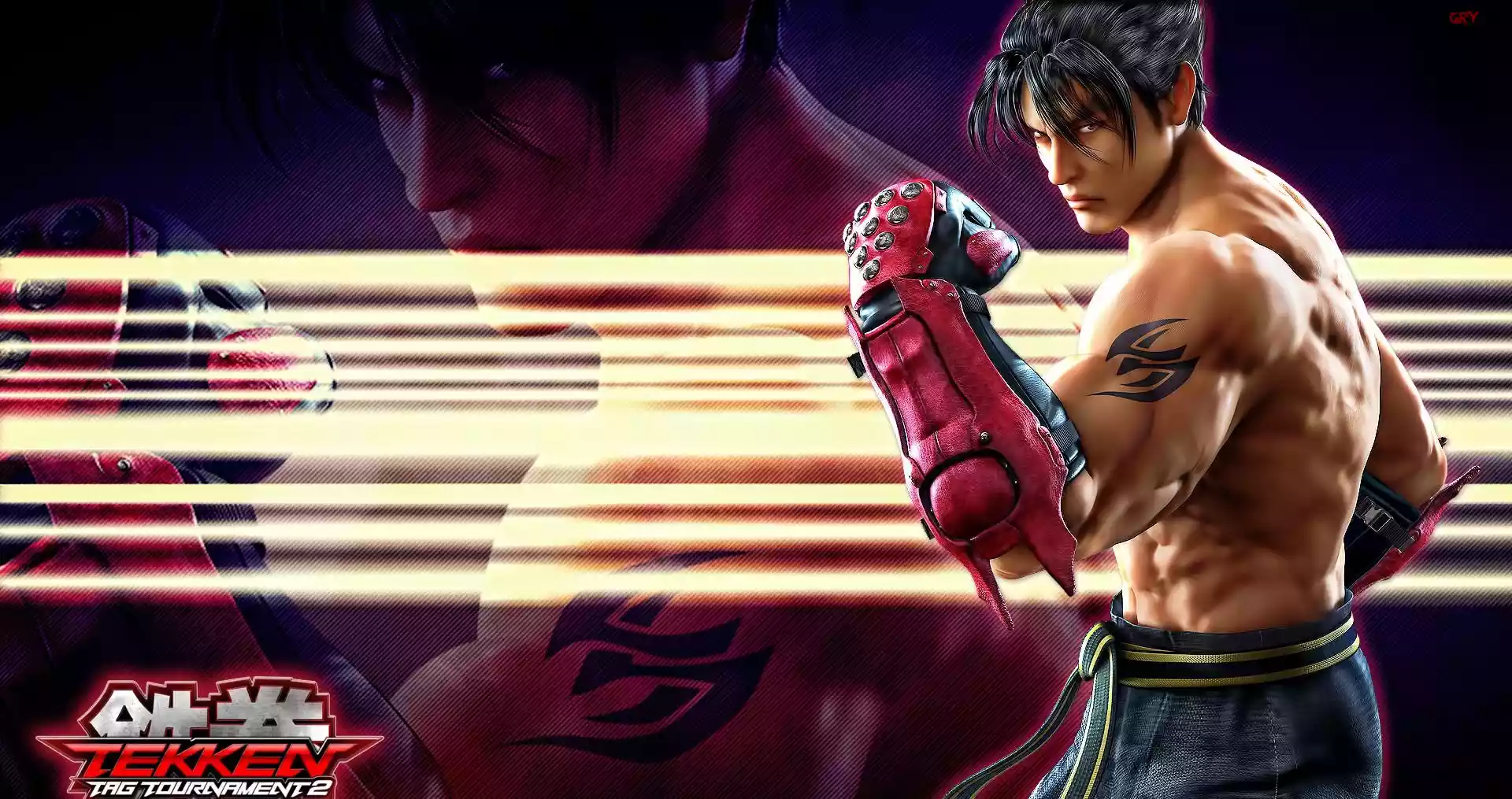 Mężczyzna, Jin Kazama, Tekken Tag Tournament 2, Neony