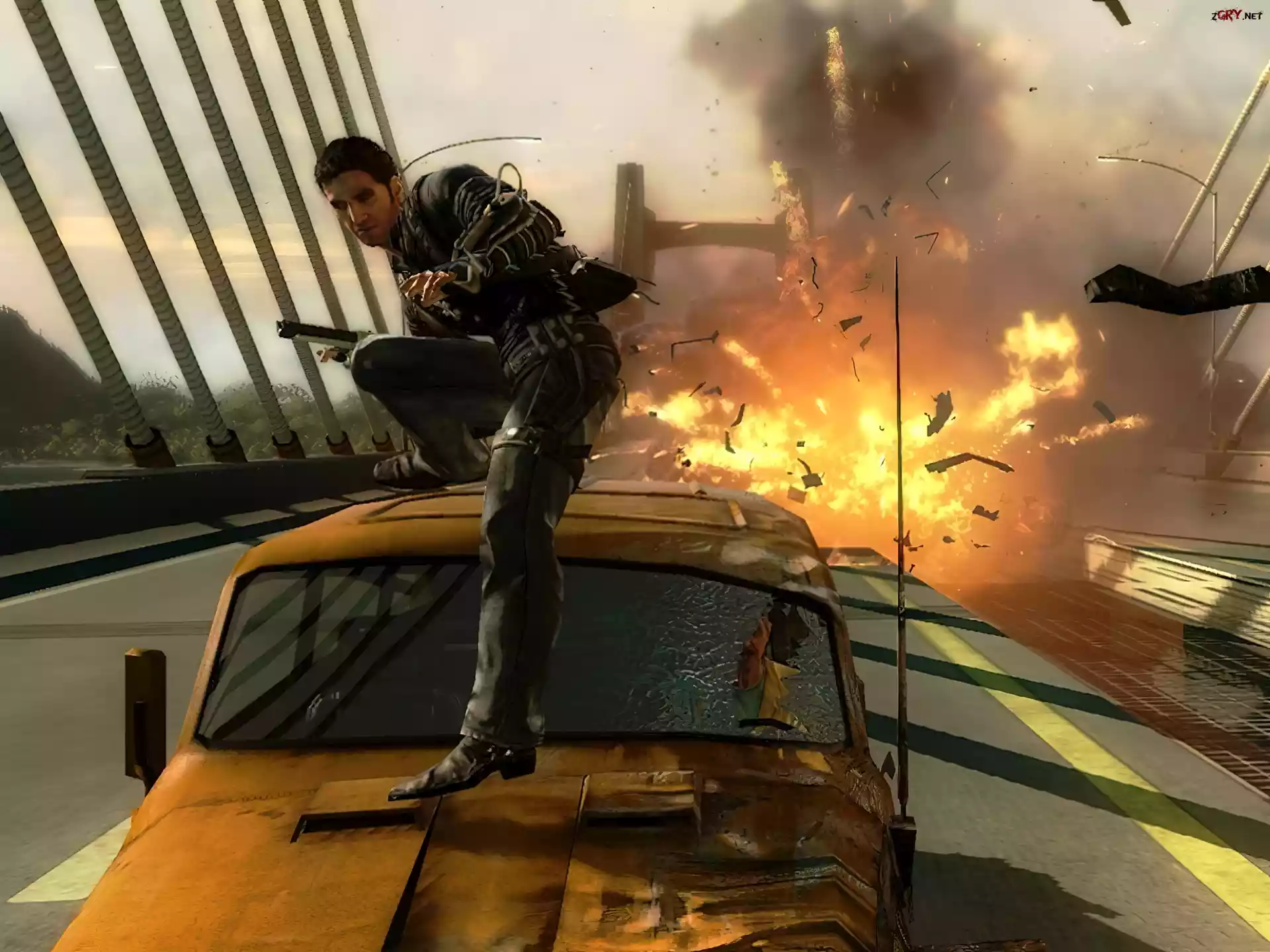 Just Cause 2, Ucieczka, Przez, Most