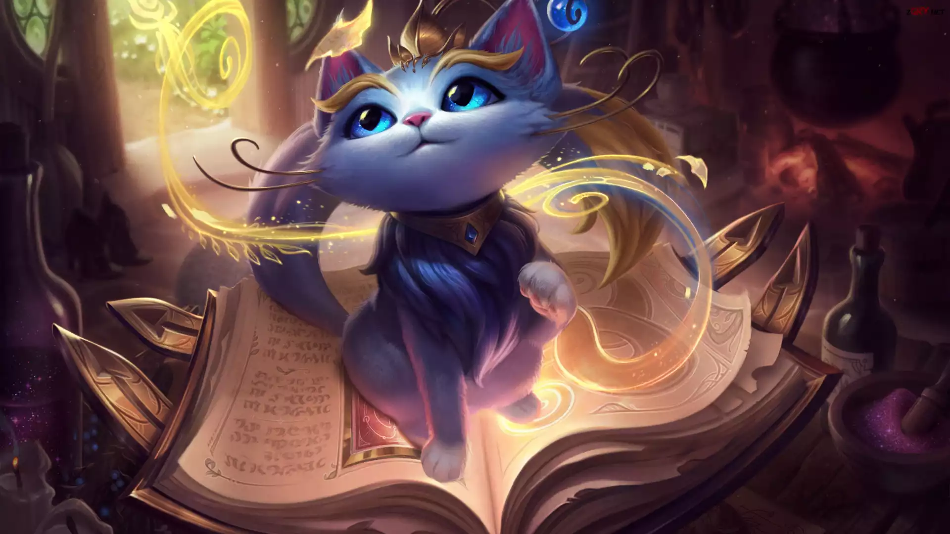 Gra, League of Legends, Magiczna Kotka, Yuumi, Książka