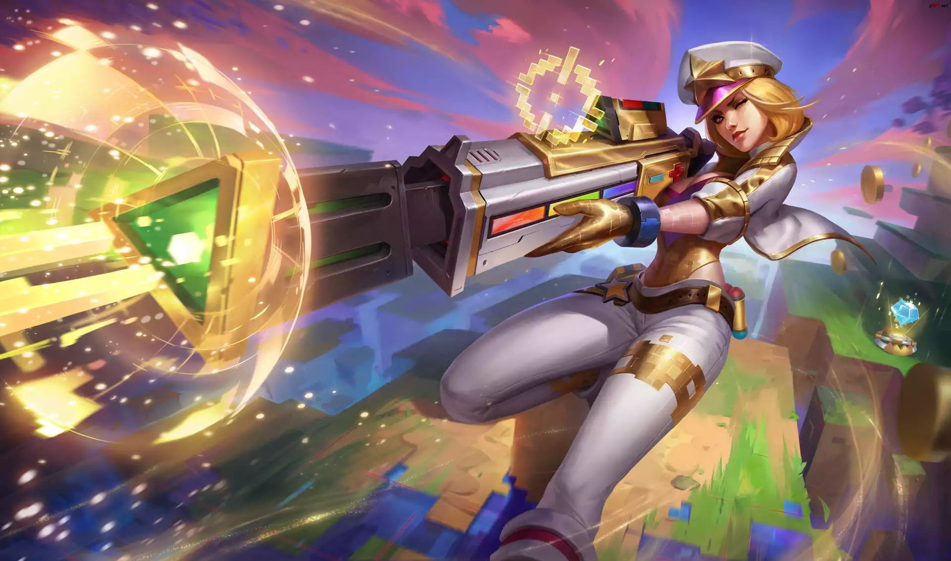 Gra, League of Legends, Postać, Caitlyn, Szeryf Piltover