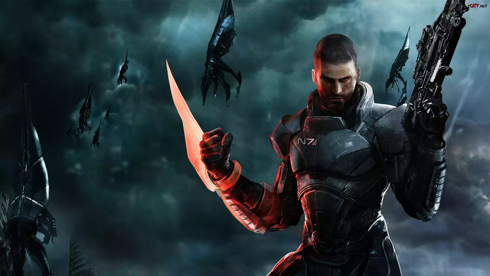 Mass Effect, Shepard, Żniwiarz, Karabin