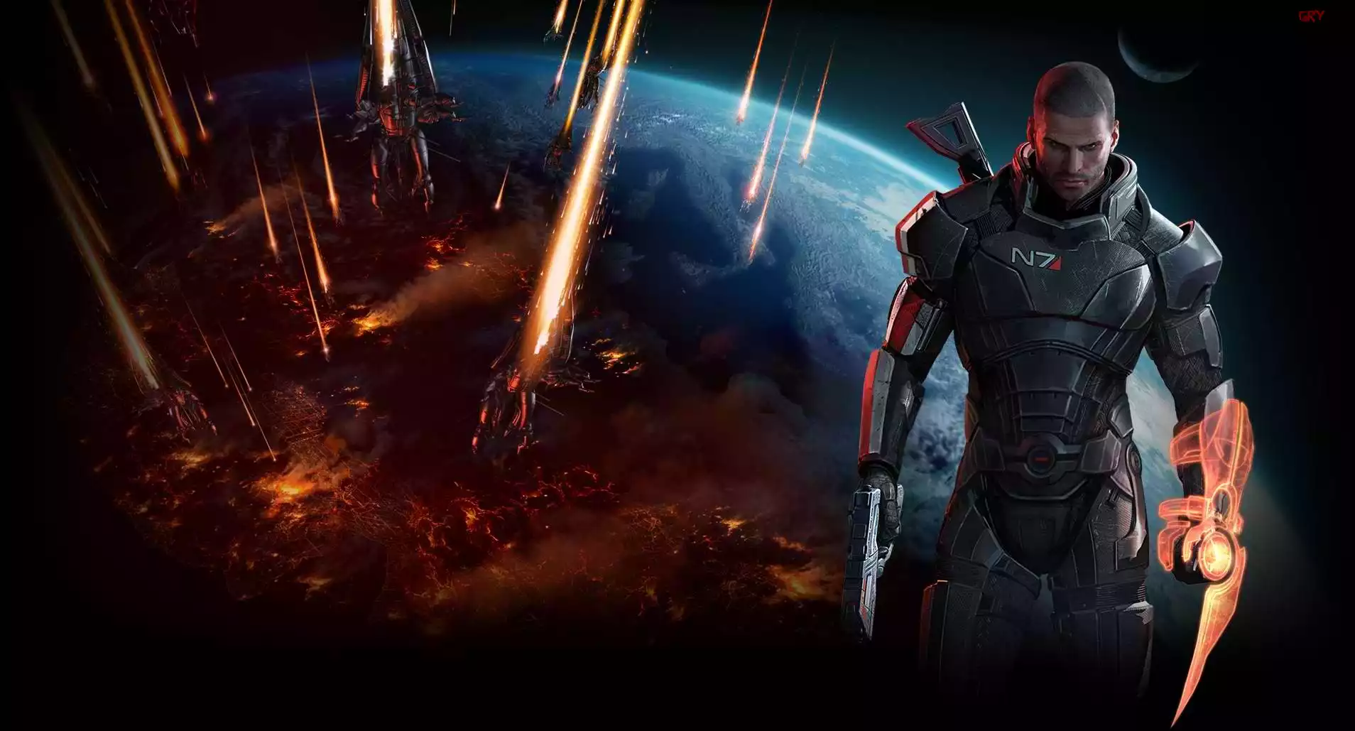 Mass Effect, Shepard, Żniwiarz, Ziemia