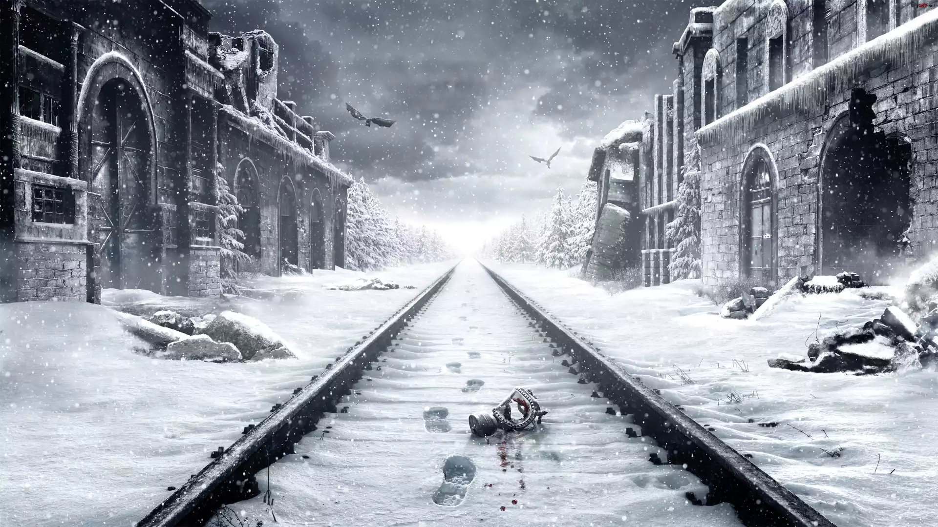 Gra, Metro Exodus, Zima, Tory, Maska, Åšlady