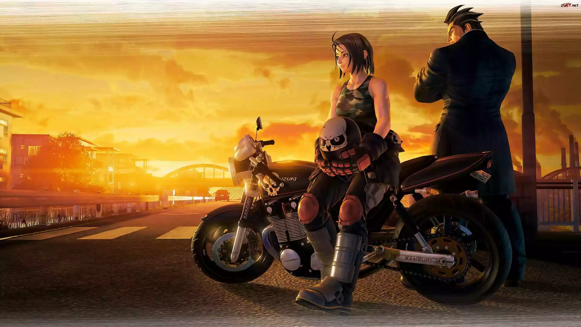 Gra, Street Fighter V, Postacie, Akira, Daigo, Motocykl