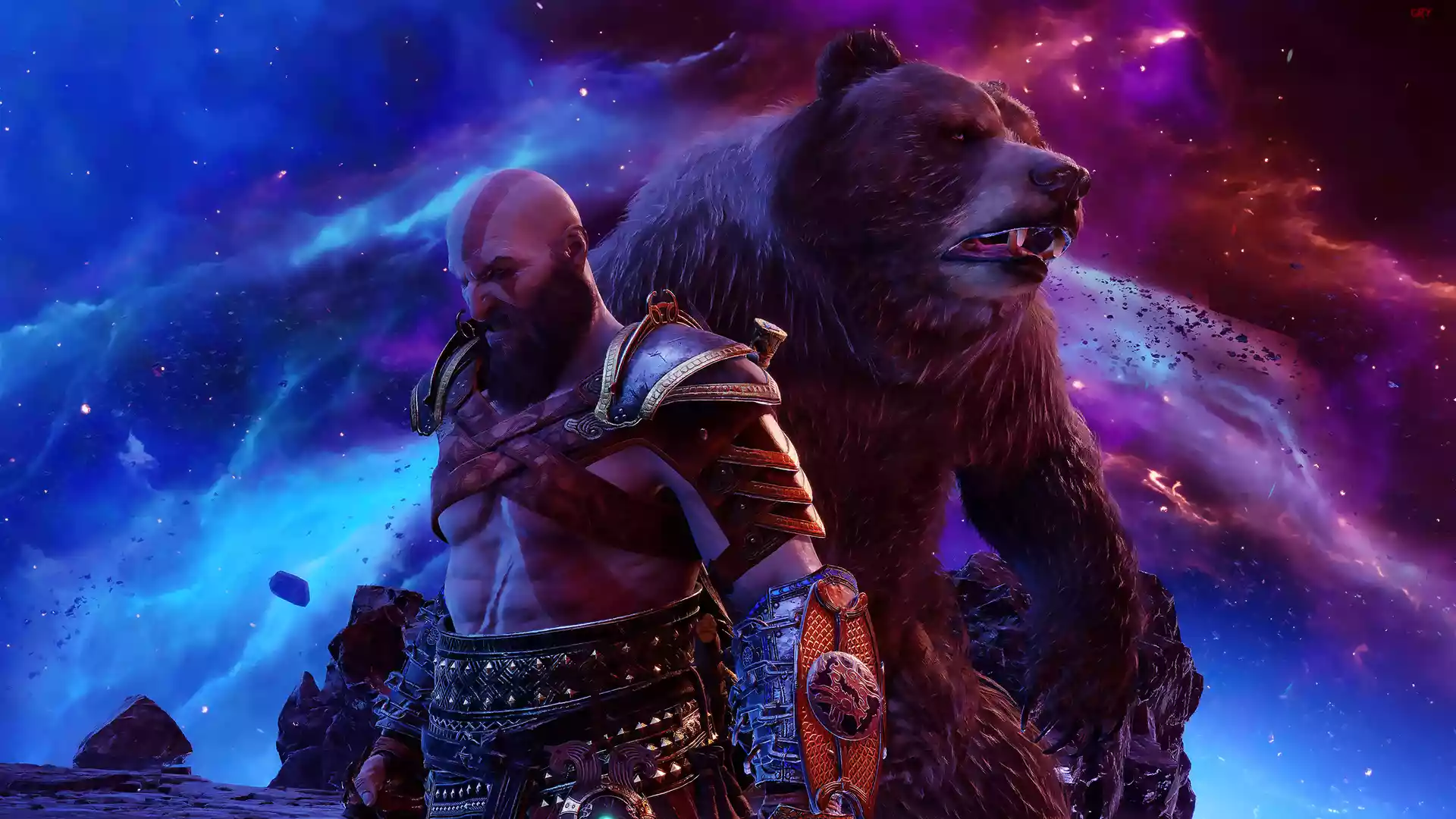 Gra, God of War Ragnarok, Postacie, Kratos, Niedźwiedź
