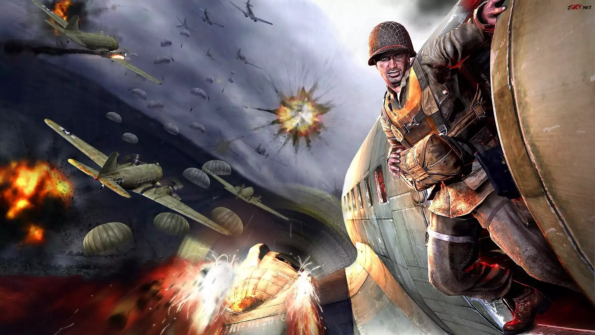 Gra, Medal of Honor: Airborne, Żołnierz, Kapral Boyd Travers, Samolot, Wojna