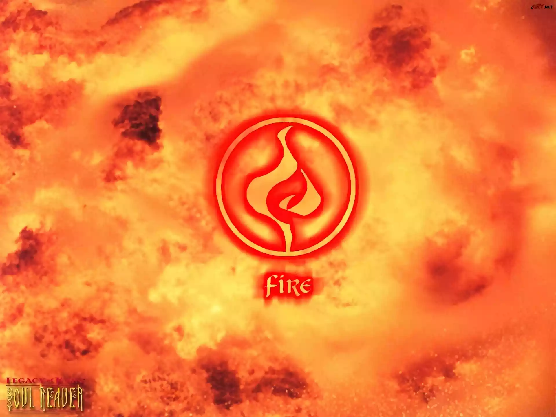 logo, ogień, Legacy Of Kain Soul Reaver