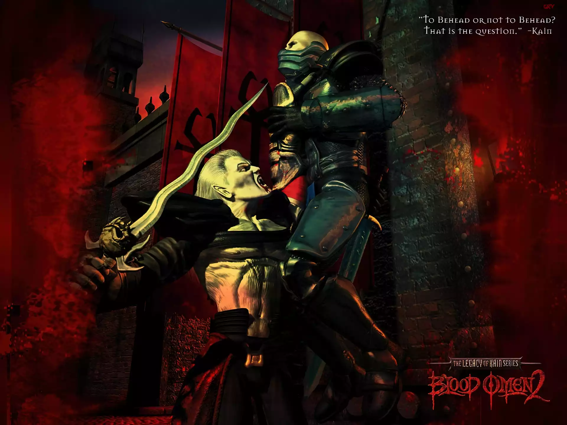 postacie, potwór, miecz, Legacy Of Kain Bo 2