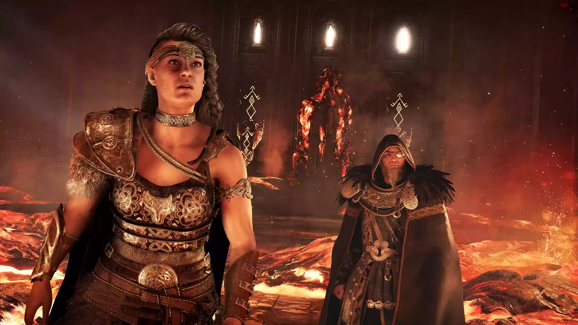 Gra, Assassins Creed Valhalla Dawn of Ragnarok, Postacie, Wiking, Randvi, Eivor, Odyn