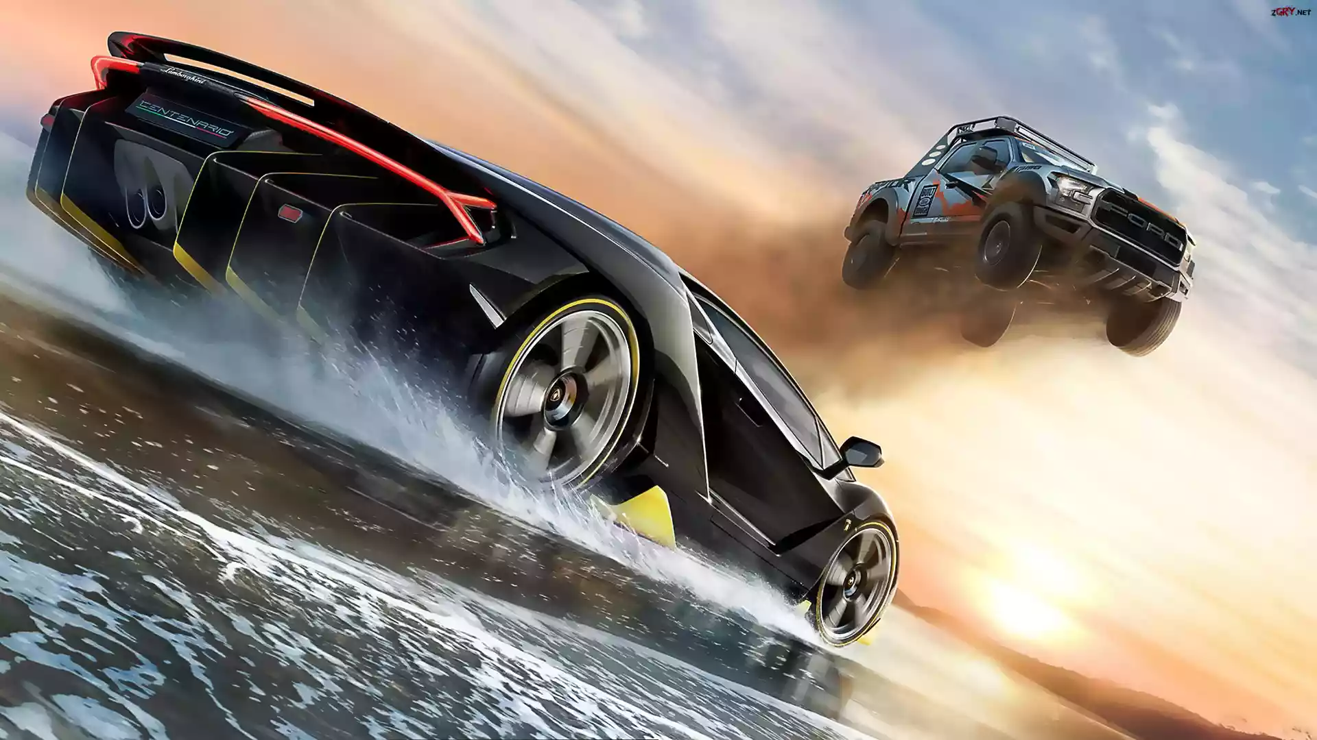 Gra, Forza Horizon 3, Lamborghini Centenario, Ford Raptor