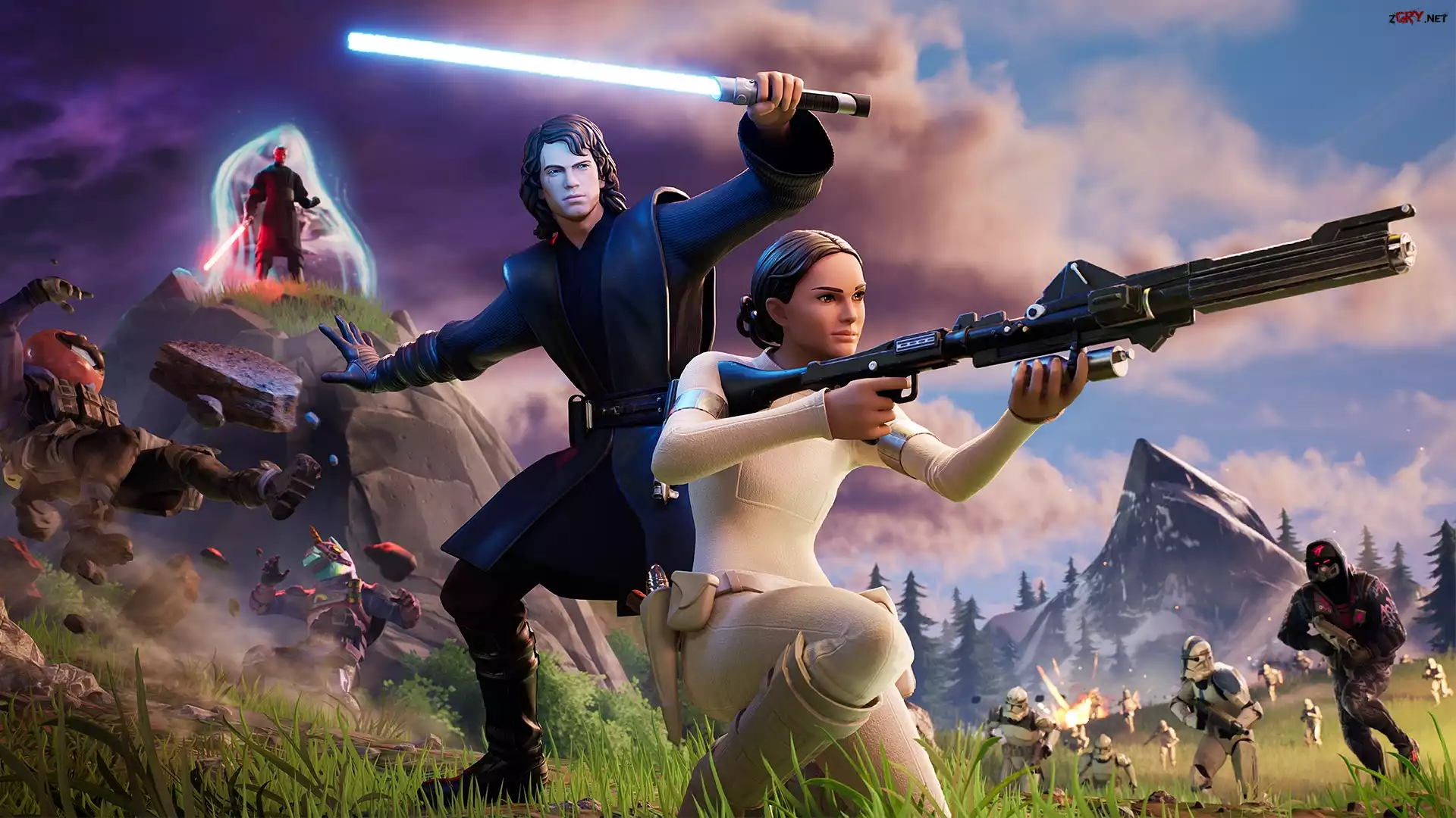 Postacie, Gra, Fortnite Star Wars, Plakat