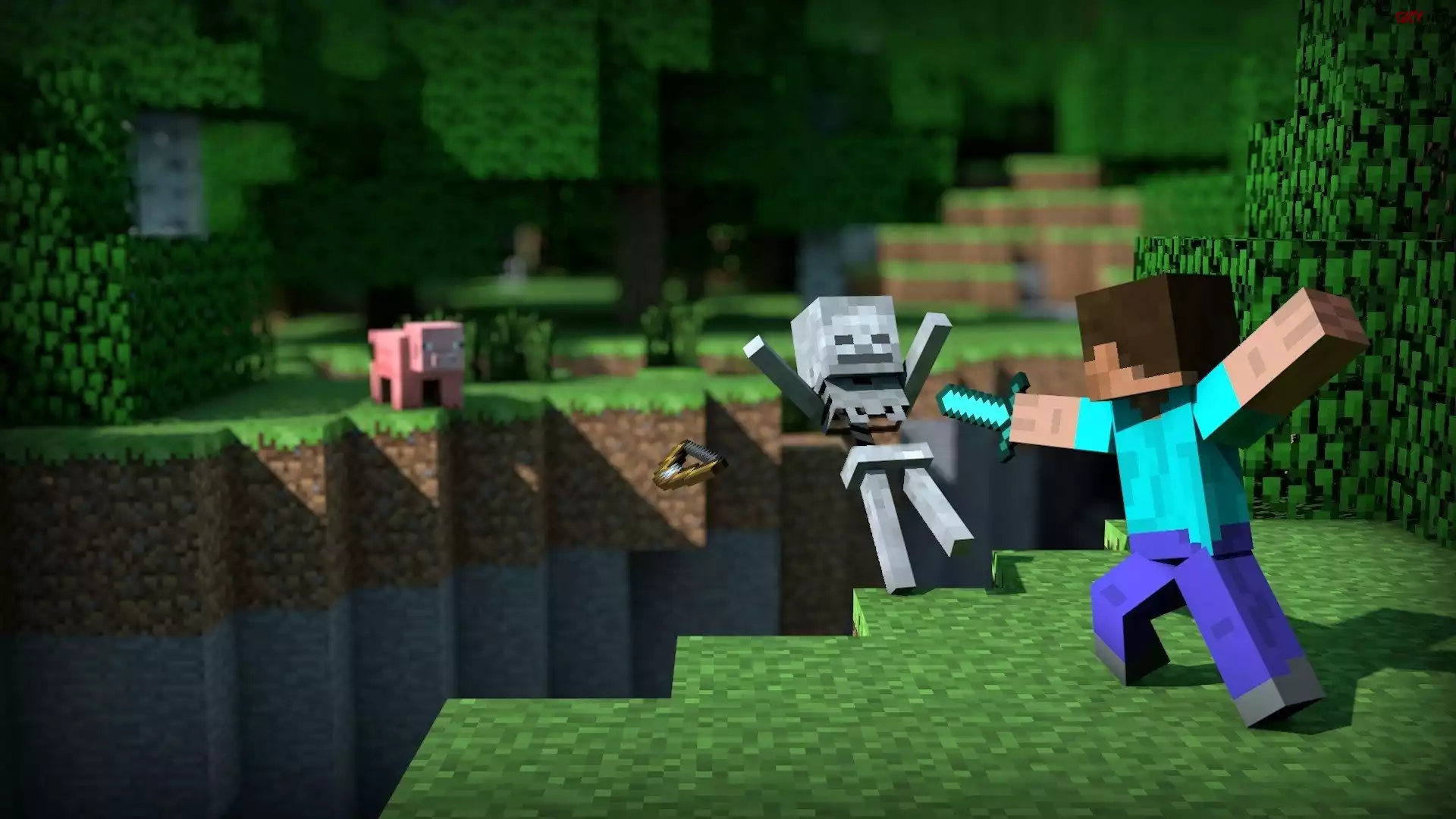 Minecraft, Szkielet, Åšwinka