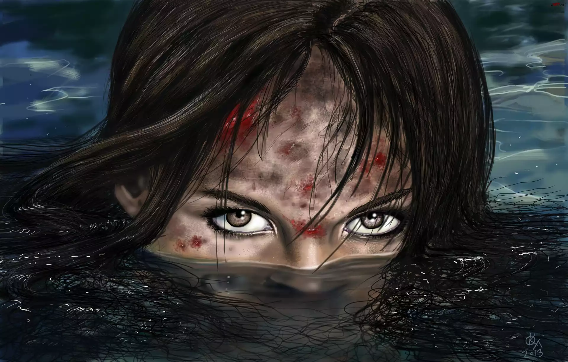 Tomb Raider, Lara Croft, Woda