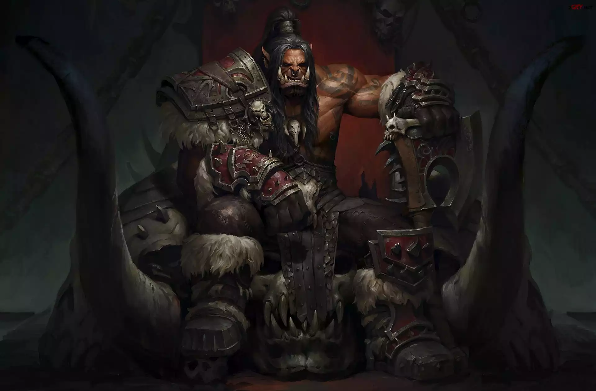 World of Warcraft: Warlords of Draenor, Ork, Grommash Hellscream, Tron