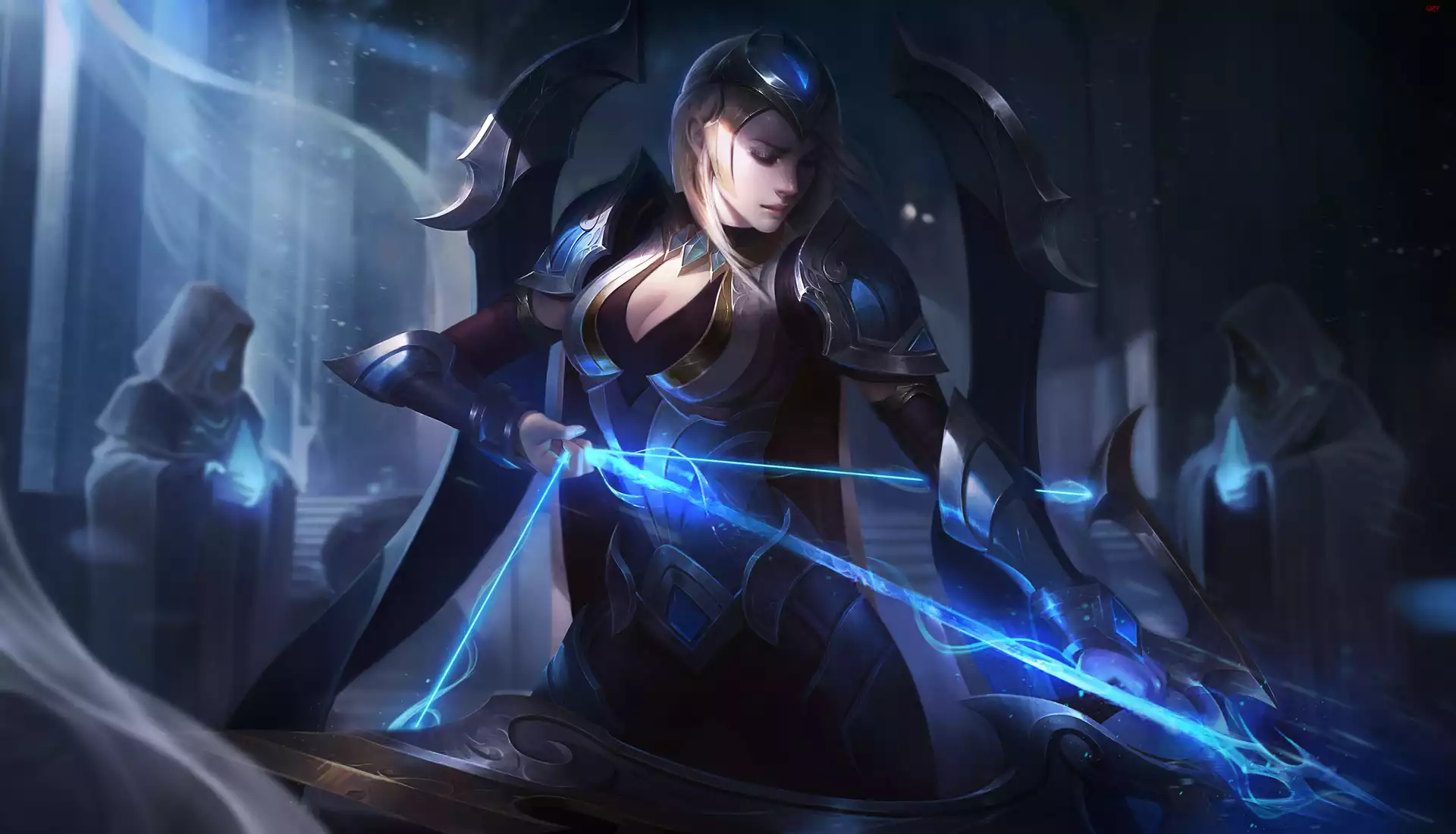 Gra, League Of Legends, Postać, Ashe, Lodowa Łuczniczka, Łuk