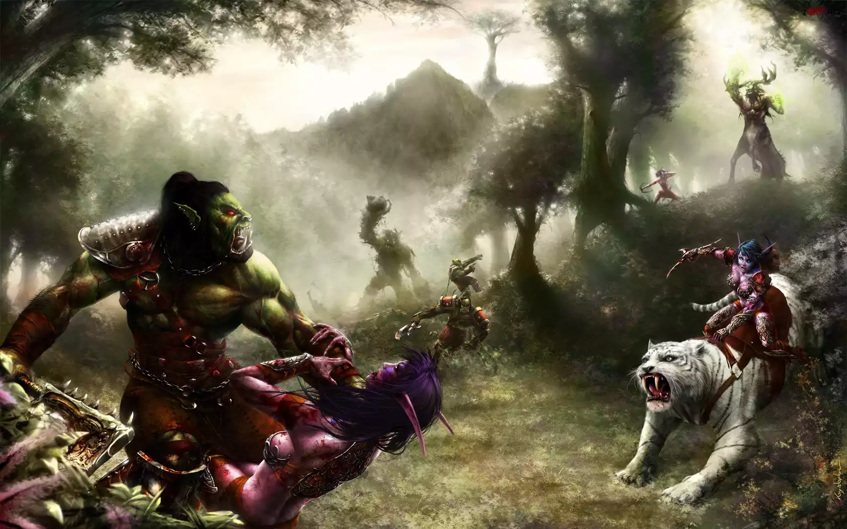 World Of Warcraft, Orkowie, Nocne, Elfy